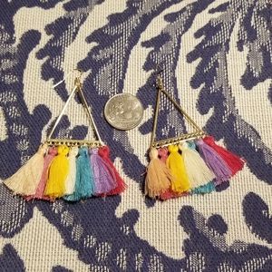 Funky fringe earrings